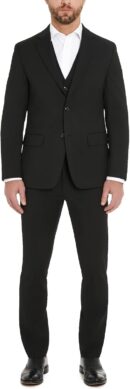 Men  Modern Fit Suit Separates, Black, 43 Regular