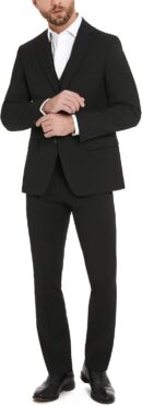 Men  Modern Fit Suit Separates, Black, 43 Regular