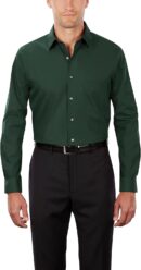Men's Dress Shirt Regular Fit Poplin Solid