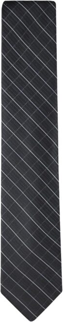 Men's Classic Black Solid and Pattern Ties (Standard and Extra Long Sizes)