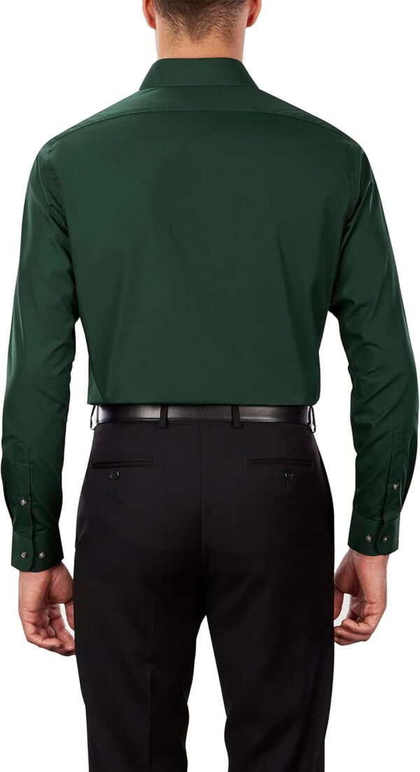 Men's Dress Shirt Regular Fit Poplin Solid - Image 2