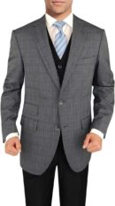 Men Vested Wool Suit 3 Piece Extra Pant Total 4 Piece