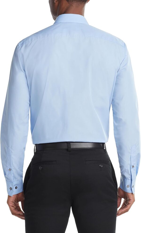 Men's Dress Shirt Regular Fit Poplin Solid - Image 2