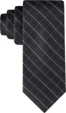Men's Classic Black Solid and Pattern Ties (Standard and Extra Long Sizes)