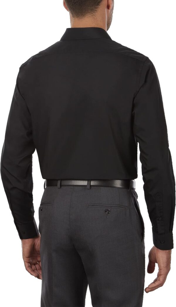 Men's Dress Shirt Regular Fit Poplin Solid - Image 2