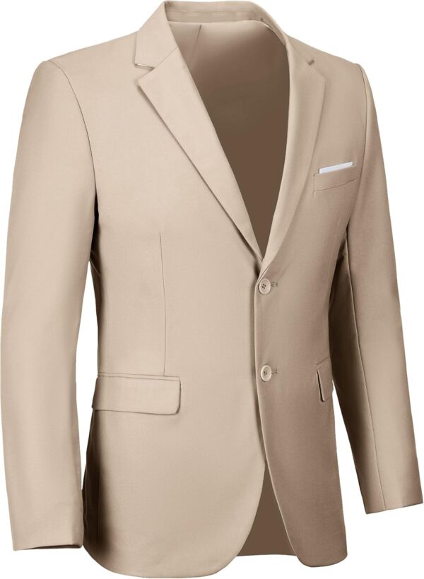 Mens Blazer Sports Coat Slim Fit 2 Button Solid Men's Casual Suit Blazer Jackets