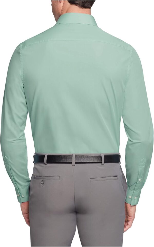 Men's Dress Shirt Regular Fit Poplin Solid - Image 2