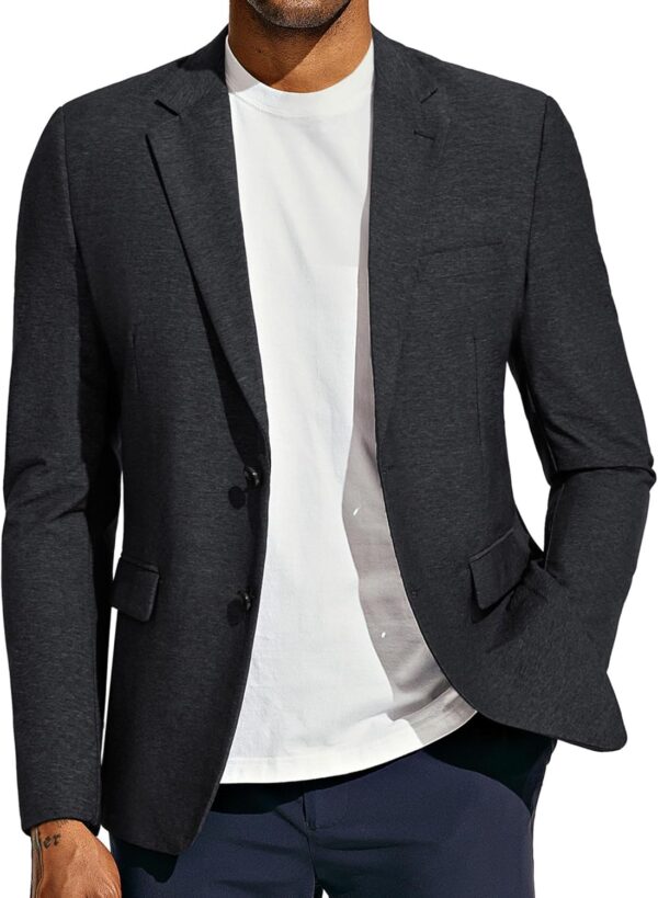 Men's Casual Blazer Suit Jackets Wrinke Free Lightweight Stretch Sport Coats