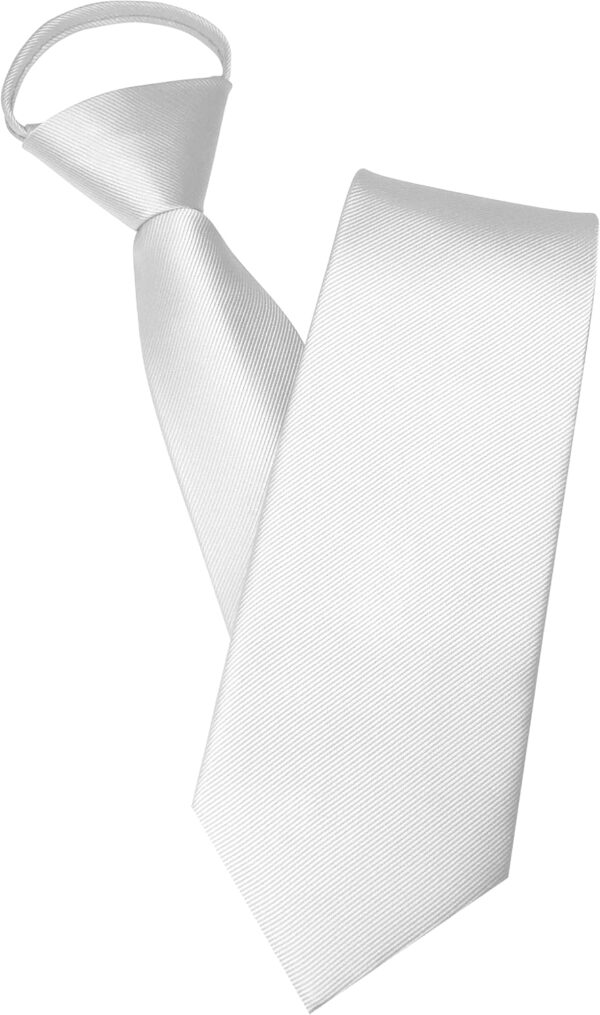 3.15“Solid Color Pre-tied Adjustable Necktie for Business and Wedding