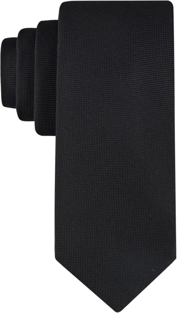 Men's Classic Black Solid and Pattern Ties (Standard and Extra Long Sizes)