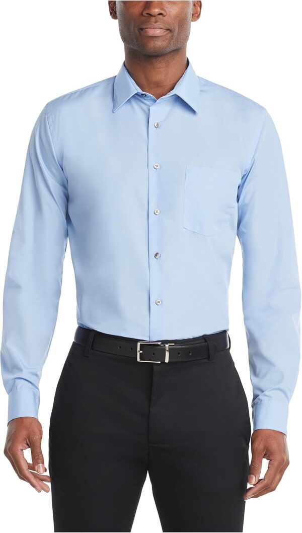 Men's Dress Shirt Regular Fit Poplin Solid