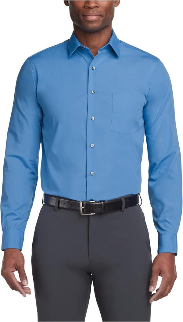 Men's Dress Shirt Regular Fit Poplin Solid