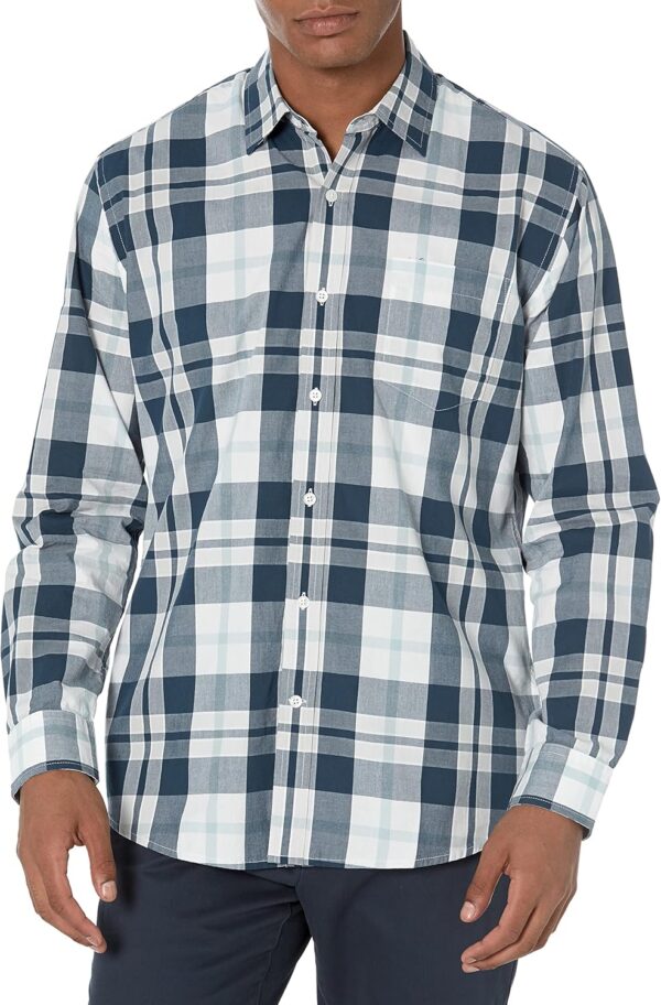 Men's Regular-Fit Long- Casual Poplin Shirt
