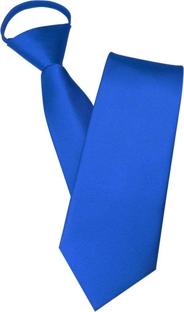 3.15“Solid Color Pre-tied Adjustable Necktie for Business and Wedding