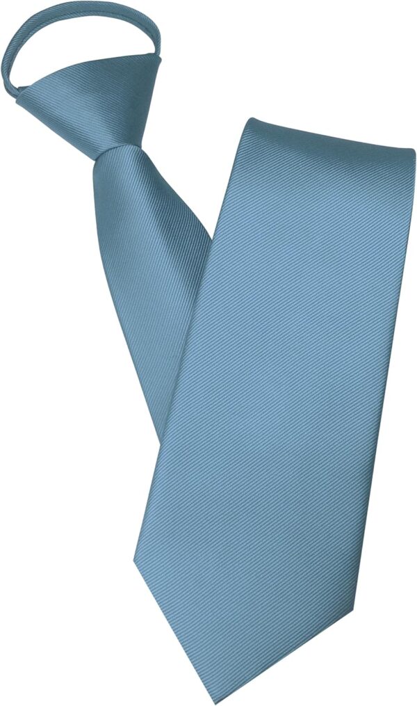 3.15“Solid Color Pre-tied Adjustable Necktie for Business and Wedding