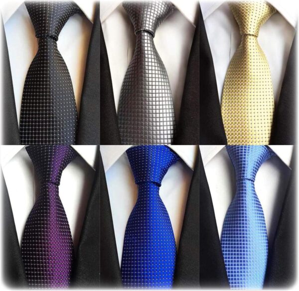Lot 6 PCS Classic Men's Silk Tie Necktie Woven JACQUARD Neck Ties - Image 2