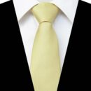 3.15“Solid Color Pre-tied Adjustable Necktie for Business and Wedding