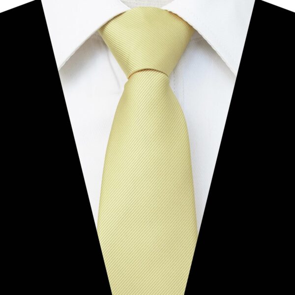 3.15“Solid Color Pre-tied Adjustable Necktie for Business and Wedding - Image 2