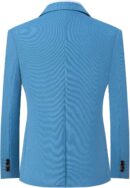 Knit Blazer Men Business One Button Suit Jacket Regular fit Casual Sport Coat Mens Blazer