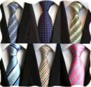 Lot 6 PCS Classic Men's Silk Tie Necktie Woven JACQUARD Neck Ties