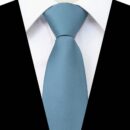 3.15“Solid Color Pre-tied Adjustable Necktie for Business and Wedding