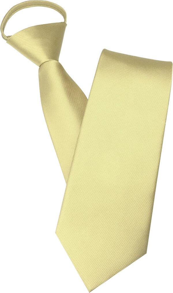3.15“Solid Color Pre-tied Adjustable Necktie for Business and Wedding
