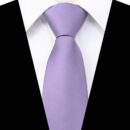 3.15“Solid Color Pre-tied Adjustable Necktie for Business and Wedding