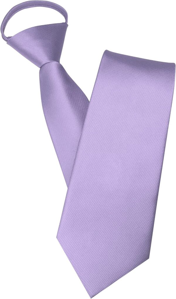 3.15“Solid Color Pre-tied Adjustable Necktie for Business and Wedding