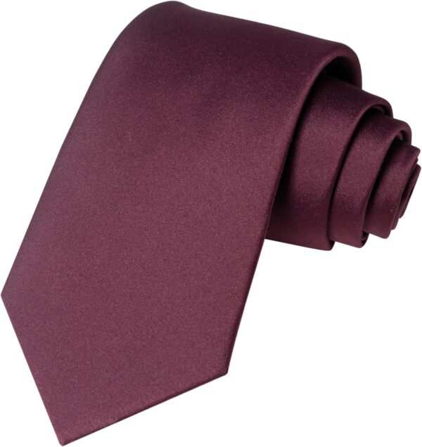 Solid Color Tie Men's Necktie for Business and Wedding