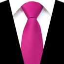 3.15“Solid Color Pre-tied Adjustable Necktie for Business and Wedding
