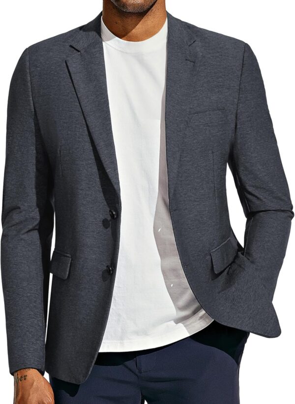 Men's Casual Blazer Suit Jackets Wrinke Free Lightweight Stretch Sport Coats