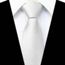 3.15“Solid Color Pre-tied Adjustable Necktie for Business and Wedding