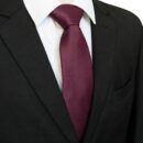 Solid Color Tie Men's Necktie for Business and Wedding