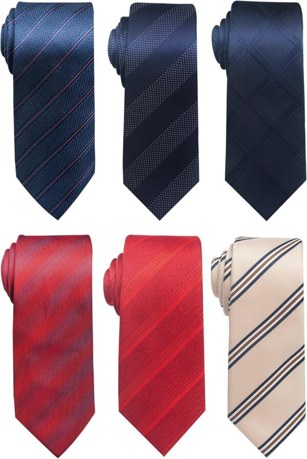 Tie For Men Necktie Woven Jacquard Neck Ties Set 6 PCS