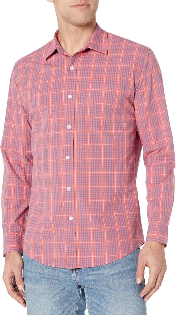 Men's Regular-Fit Long- Casual Poplin Shirt