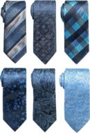 Tie For Men Necktie Woven Jacquard Neck Ties Set 6 PCS